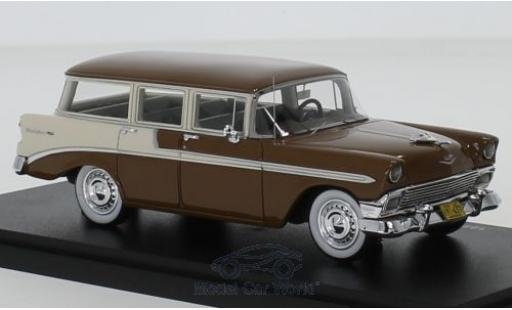 Coche miniatura Chevrolet Bel Air 1/43 Esval Models Beauville marron/blanco 1956 Chevrolet Bel Air 1/43 Esval Models Beauville marron/blanco 1956 coche miniatura