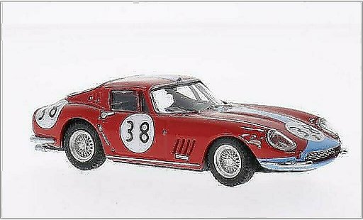 Ferrari 275 GTB/4 1/43 Best Coupe No.38 1000 Km di Parigi 1966 /C.Gaspar coche miniatura