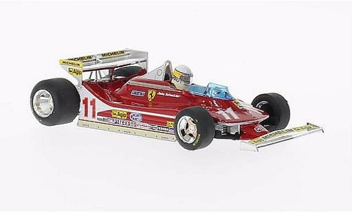 Ferrari 312 T4 1/43 Brumm No.11 con Fahrerfigur GP Monaco 1979 coche miniatura