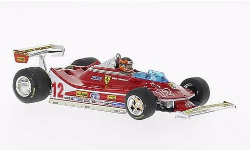 Ferrari 312 T4 1/43 Brumm No.12 con Fahrerfigur GP Frankreich 1979 coche miniatura