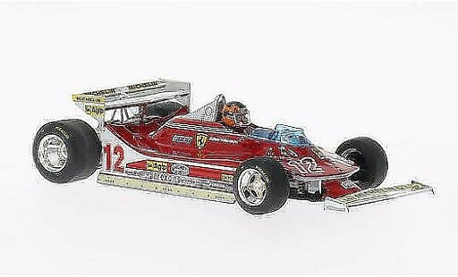 Ferrari 312 T4 1/43 Brumm No.12 con Fahrerfigur GP Monaco 1979 coche miniatura