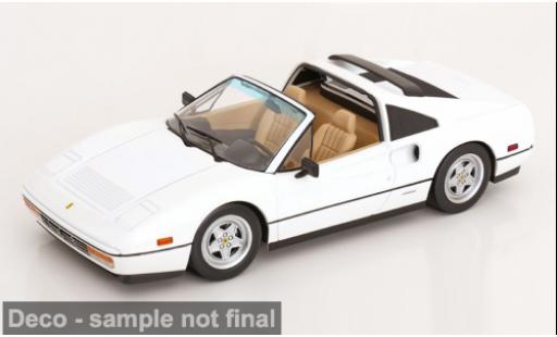 Coche miniatura Ferrari 328 GTS blanco 1985 US-Version 1/18 KK Scale