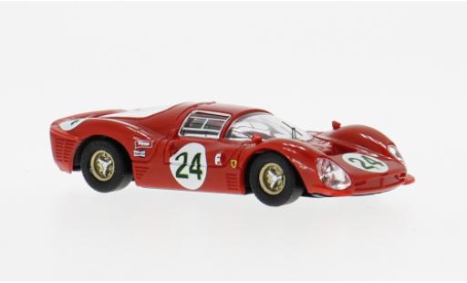 Coche miniatura Ferrari 330 P3 Daytona 1967 #24 M.Parkes/L.Scarfiotti 1/87 Brekina