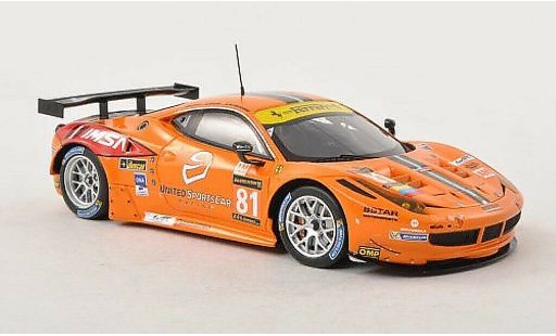 Ferrari 458 Italia GT2 1/43 Fujimi No.81 8Star Motorsports 24h Le Mans 2013 /J.Bright coche miniatura