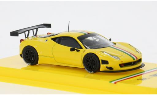 Ferrari 458 1/64 Tarmac Works Italia GT3 gelb/Dekor 1:64 coche miniatura