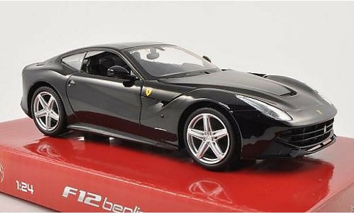 Ferrari F12 Berlinetta 1/24 Hot Wheels 2 Berlina negro coche miniatura