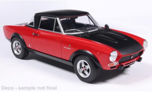 Coche miniatura Fiat 124 Abarth rot/schwarz 1974 1/24 WhiteBox
