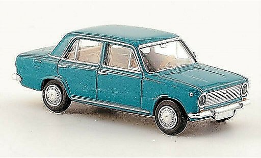 Fiat 124 Limousine 1/87 Brekina Limusina turquesa coche miniatura