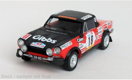 Fiat 124 1/43 Trofeu Sport Spider 1600 TAP Rally 1974 Cinegra VIP #18 L.Netto/Jocames 1:43 coche miniatura