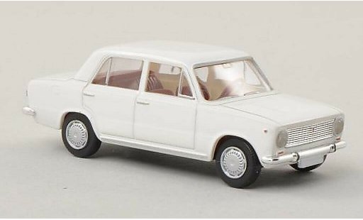 Fiat 124 Limousine 1/87 Brekina blanco coche miniatura