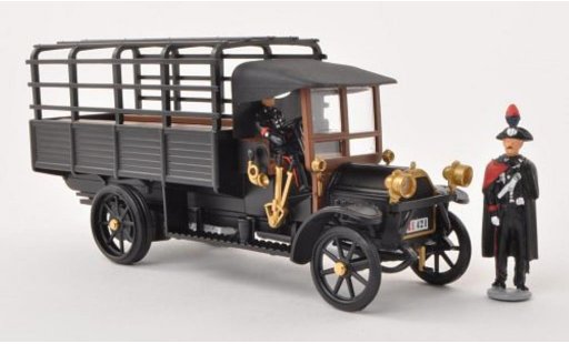 Fiat 18 Pritsche 1/43 Rio BL plataforma Carabinieri mate-negro coche miniatura