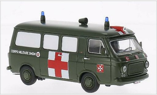 Fiat 238 Ambulanza 1/43 Rio Militarambulanz S.M.O.M.Sovrano Militare Ordine di Malta coche miniatura
