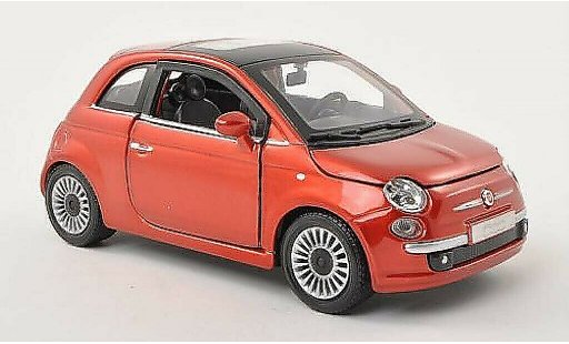 Fiat 500 Base 1/24 Burago cobre 2007 coche miniatura