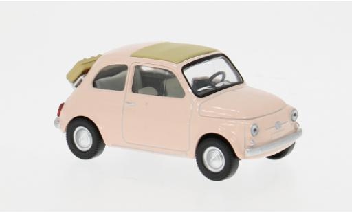 Coche miniatura Fiat 500 F pink 1965 1/43 Norev