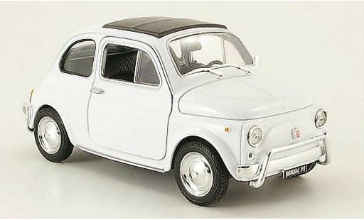Fiat 500 Classique 1/24 Welly blanco coche miniatura