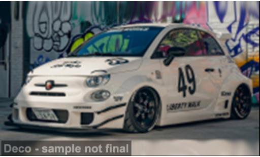 Fiat 595 1/18 Solido Abarth LB-Works weiss/Dekor 1:18 coche miniatura