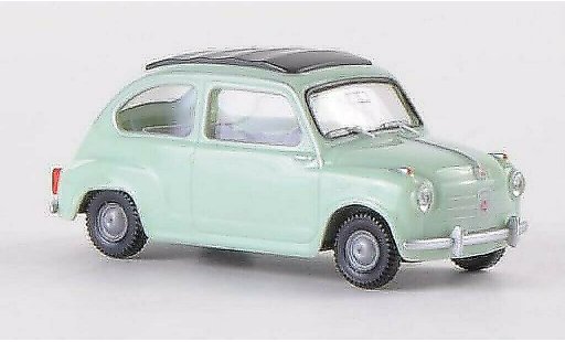 Fiat 600 Berlina 1/87 Wiking verde coche miniatura