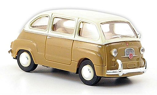 Fiat 600 Multipla 1/87 Brekina marron/elfenbein coche miniatura