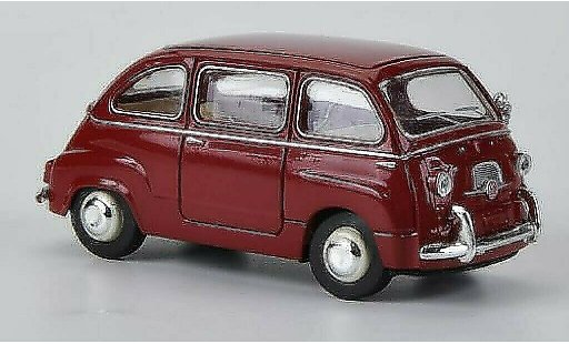 Fiat 600 Multipla 1/87 Brekina rojo coche miniatura