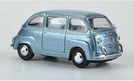 Fiat 600 Multipla 1/87 Brekina azul coche miniatura