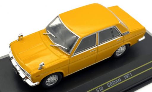 Coche miniatura Datsun 510 1/43 First 43 Models Sedan amarillo RHD 1971 Datsun 510 1/43 First 43 Models Sedan amarillo RHD 1971 coche miniatura