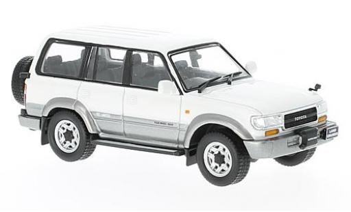 Coche miniatura Toyota Land Cruiser 1/43 First 43 Models LC80 metalico blanco/gris RHD 1992 Toyota Land Cruiser 1/43 First 43 Models LC80 metalico blanco/gris RHD 1992 coche miniatura