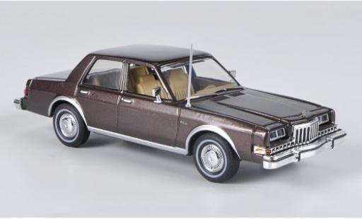 Coche miniatura Dodge Diplomat 1/43 First Response metalico marron 1985 Dodge Diplomat 1/43 First Response metalico marron 1985 coche miniatura
