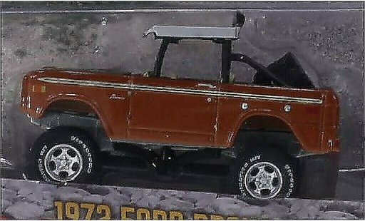 Ford Bronco Baja 1/64 Greenlight cobre/mate-negro 1972 coche miniatura