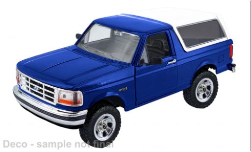 Ford Bronco 1/24 Motormax blau/weiss 1993 1:24 coche miniatura
