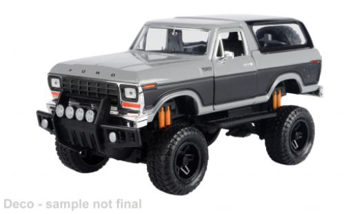 Ford Bronco 1/24 Motormax grau/grau 1978 1:24 coche miniatura