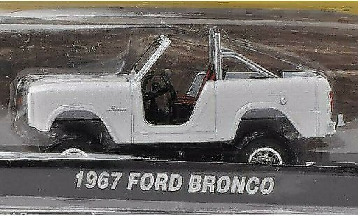 Ford Bronco Wagon 1/64 Greenlight blanco 1967 coche miniatura