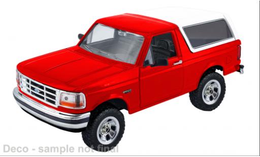 Ford Bronco 1/24 Motormax rojo/weiss 1993 1:24 coche miniatura