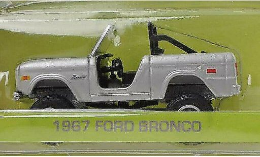 Ford Bronco Wagon 1/64 Greenlight gris Zoolander 1967 coche miniatura