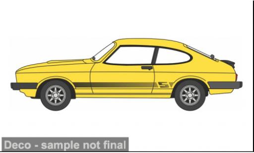 Ford Capri 1/76 Oxford MK III gelb 1:76