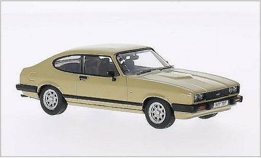 Ford Capri Ghia 3.0 1/43 Vanguards Mk3 gold RHD coche miniatura