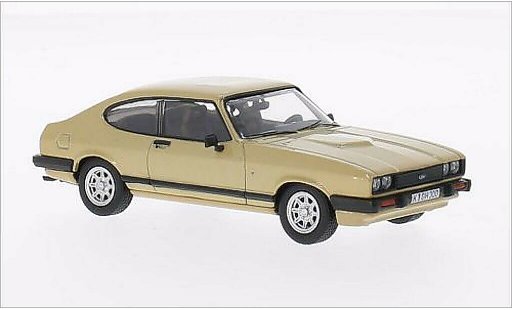 Ford Capri Ghia 3.0 1/43 Vanguards Mk3 gold coche miniatura