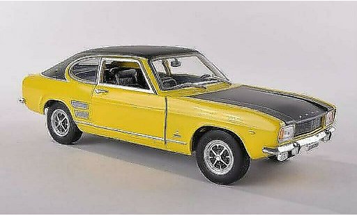 Ford Capri 1700 1/24 WhiteBox MKI GT XLR amarillo/negro 1970 coche miniatura