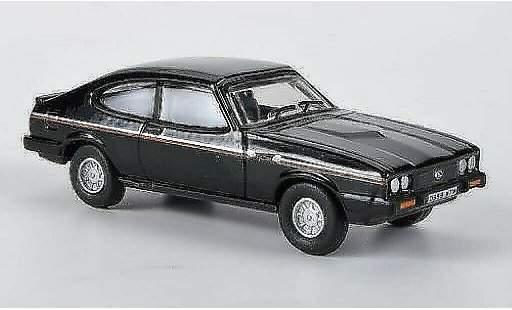 Ford Capri 2.8i 1/76 Oxford MkIII 2.8 Injection negro 1983 coche miniatura