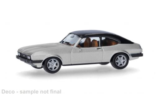 Coche miniatura Ford Capri silber 1/87 Herpa