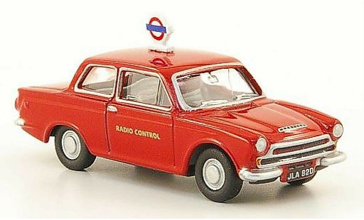 Ford Cortina Police 1/76 Oxford MKI London Transport rojo coche miniatura
