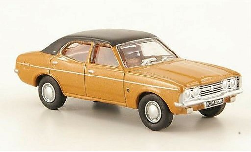 Ford Cortina GXL 1/76 Oxford MkIII marron/negro coche miniatura