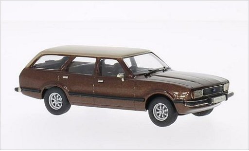 Ford Cortina Ghia 1/43 Brooklin MKIV metalico marron/beige coche miniatura