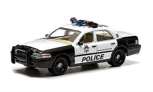 Ford Crown Police Interceptor 1/64 Greenlight Victoria Las Vegas Metro The Hangover coche miniatura