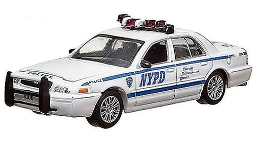 Ford Crown Police Interceptor 1/64 Greenlight Victoria NYPD Polic&iacute;a (USA) 2008 coche miniatura