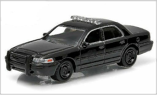 Ford Crown Police Interceptor 1/64 Greenlight Victoria negro 2008 coche miniatura