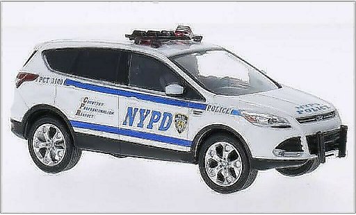 Ford Escape Police 1/43 Greenlight (Kuga II) blanco NYPD - New York 2014 coche miniatura