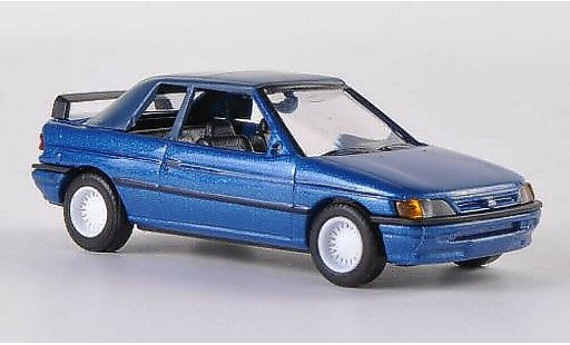 Ford Escort Berline 1/87 Busch Descapotable cerrado petrol 1991 coche miniatura