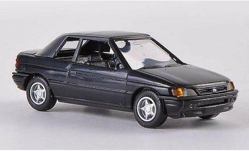 Ford Escort Berline 1/87 Busch Descapotable cerrado negro 1991 coche miniatura