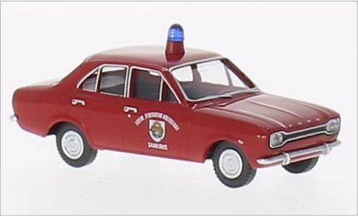 Ford Escort MK1 1/87 Wiking I Freiwillige Bomberos Saarlouis coche miniatura