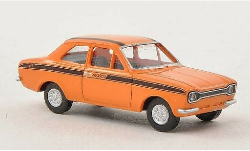 Ford Escort Mexico 1/87 Wiking I naranja/negro coche miniatura